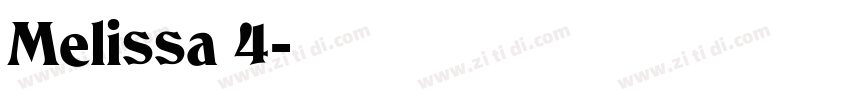 Melissa 4字体转换